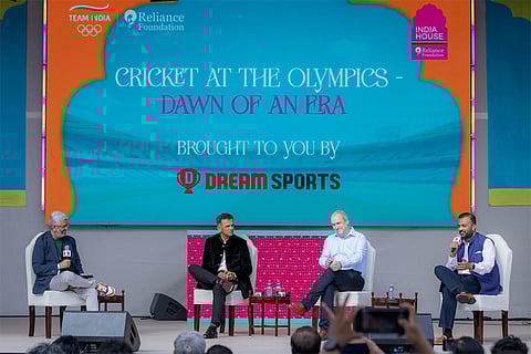 Rahul Dravid during panel discussion at India House
